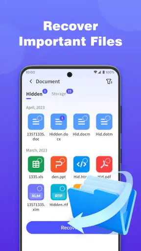 Recuperação de ficheiros Plus screenshot