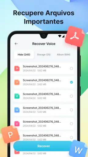 Recuperar Fotos e Dados screenshot