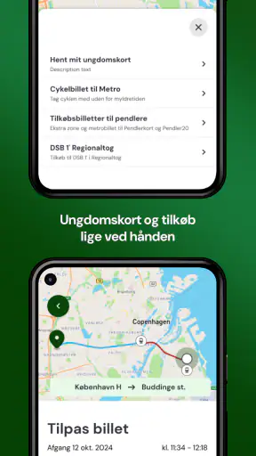 Rejsebillet screenshot