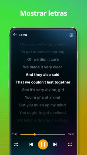 Reprodutor de música screenshot
