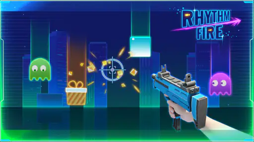 Rhythm Fire - Jogo de Tiro EDM screenshot