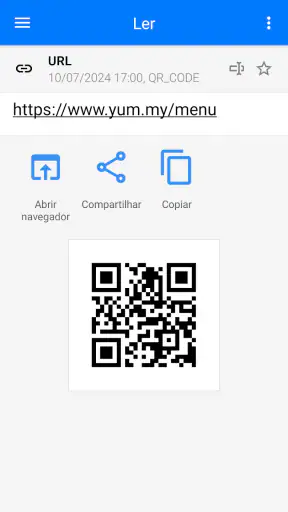 Scanner de QR Código de Barras screenshot