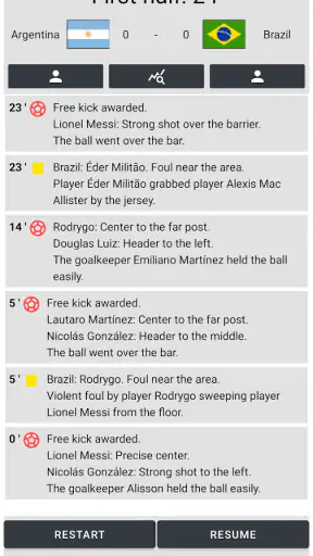 Simulador Mundial de Futebol screenshot