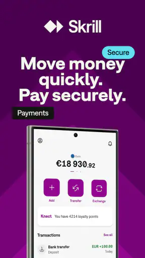 Skrill – Enviar Dinheiro screenshot