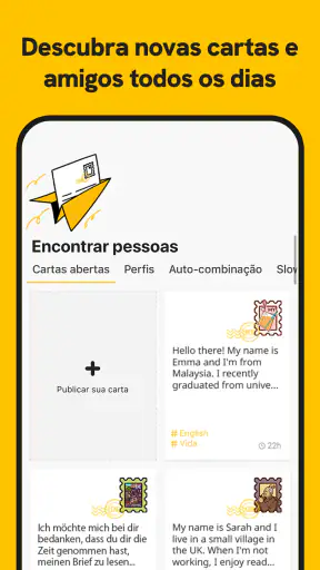 Slowly: Fazer amigos por carta screenshot