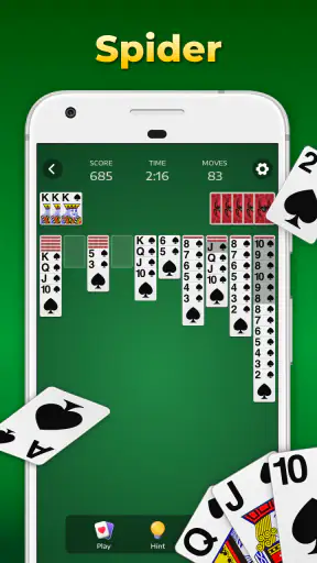 Spider Solitaire Jogo Clássico screenshot