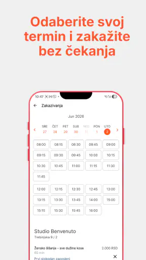 SrediMe - Zakazivanje salona screenshot