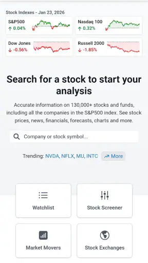 Stock Analysis: Stocks & Funds screenshot