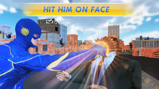 Super herói voando jogo herói screenshot