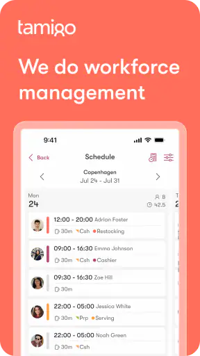 tamigo screenshot