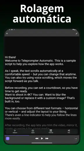 Teleprompter Automatic screenshot