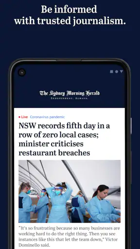 The Sydney Morning Herald screenshot