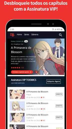 Toomics - Leia Comics Premium screenshot