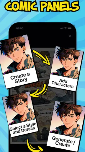 Toonly: IA Story & Comic Maker screenshot