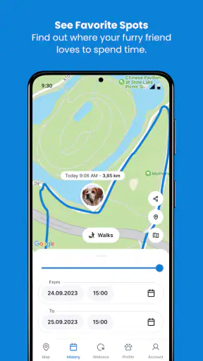 Tractive GPS Localizador screenshot