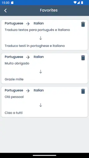 Tradutor Português Italiano screenshot