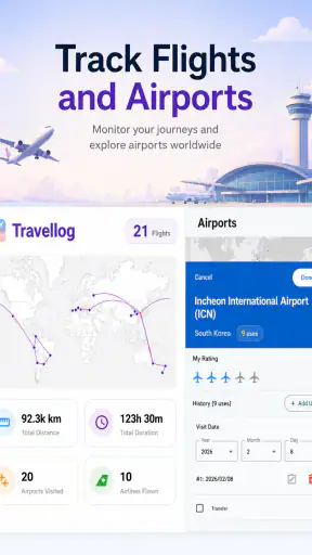 Travelog: Países Visitados screenshot