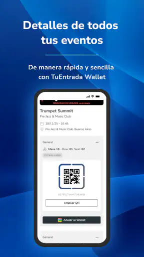 TuEntrada Wallet screenshot