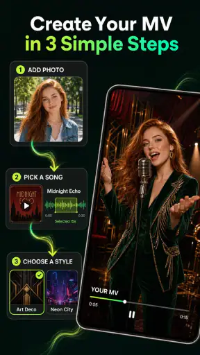 Tuni: AI Music Video Maker screenshot