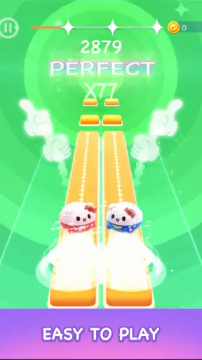 Two Cats - Cute Piano Tiles screenshot
