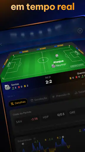 Uniscore - Placar Ao Vivo screenshot
