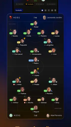 Uniscore - Placar Ao Vivo screenshot