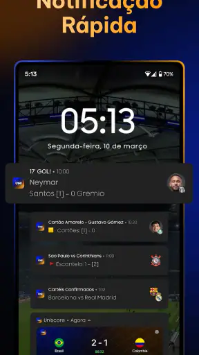 Uniscore - Placar Ao Vivo screenshot