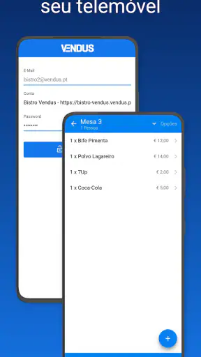 Vendus POS screenshot