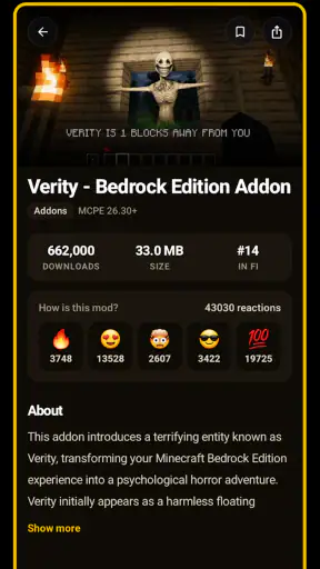 Verity Mod for Minecraft PE screenshot