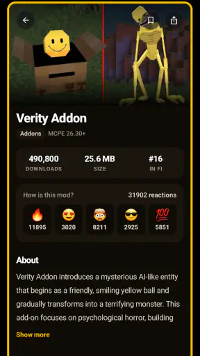 Verity Mod for Minecraft PE screenshot