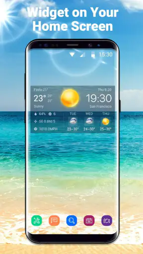 Widget de previsão do tempo screenshot
