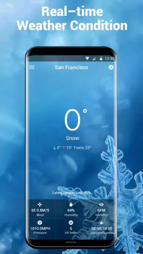 Widget de previsão do tempo screenshot