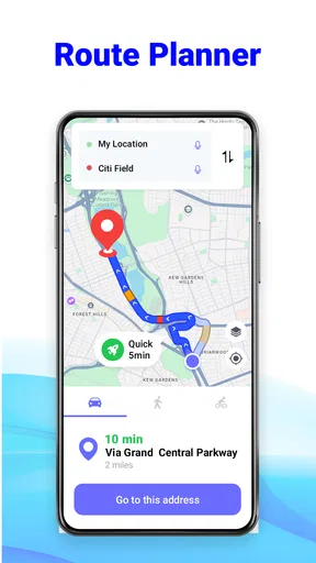 GPS 경로 플래너: 레이더 지도 screenshot