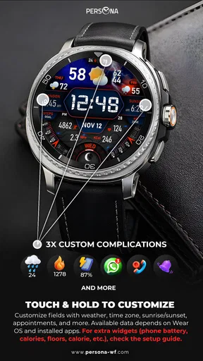 PER17 Digital Watch Face screenshot