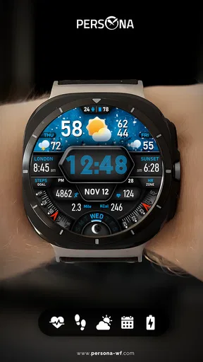 PER17 Digital Watch Face screenshot