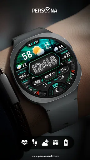 PER17 Digital Watch Face screenshot