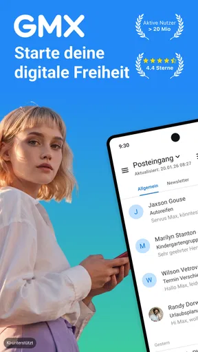 GMX - Mail, Cloud & News screenshot