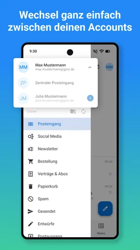 GMX - Mail, Cloud & News screenshot