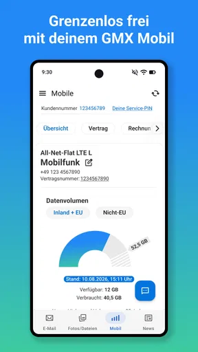 GMX - Mail, Cloud & News screenshot