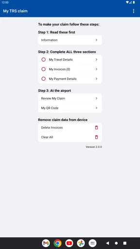 Tourist Refund Scheme screenshot