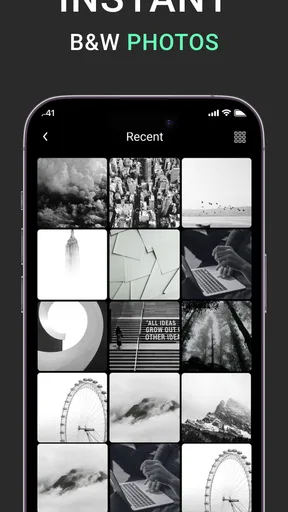 Ansal - Retro B&W 90s Filter screenshot