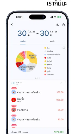 รายรับ รายจ่าย screenshot