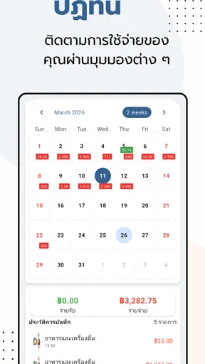 รายรับรายจ่าย - Money Wallet screenshot