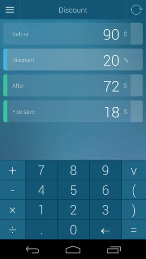 Percentage Calculator screenshot