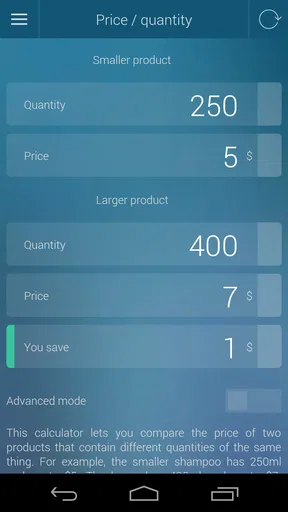 Percentage Calculator screenshot