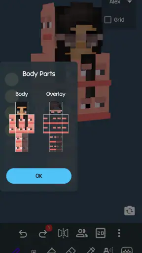 3D Skin Editor for Minecraft screenshot