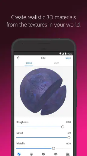 Adobe Capture: Illustrator,Ps screenshot