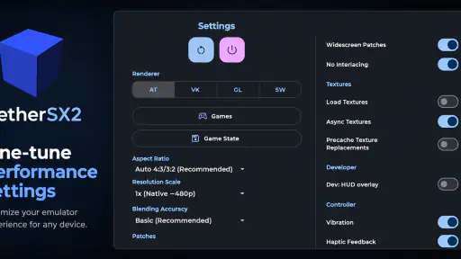 AetherSX2 Emulator screenshot