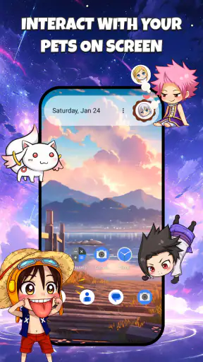 Anime Shimeji Pets On Screen screenshot