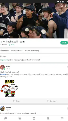 BAND - กลุ่ม & คอมมิวนิตี้ screenshot